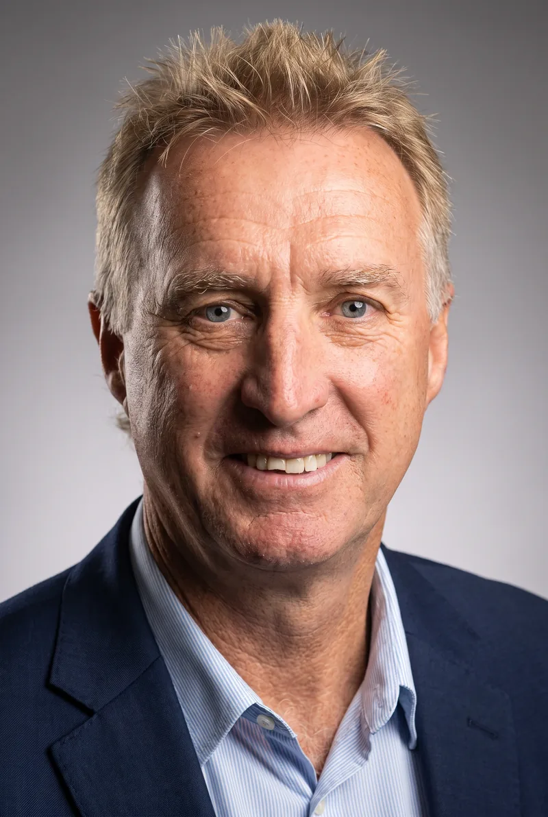 AI-generated portrait of Wayne Phillips, keynote speaker